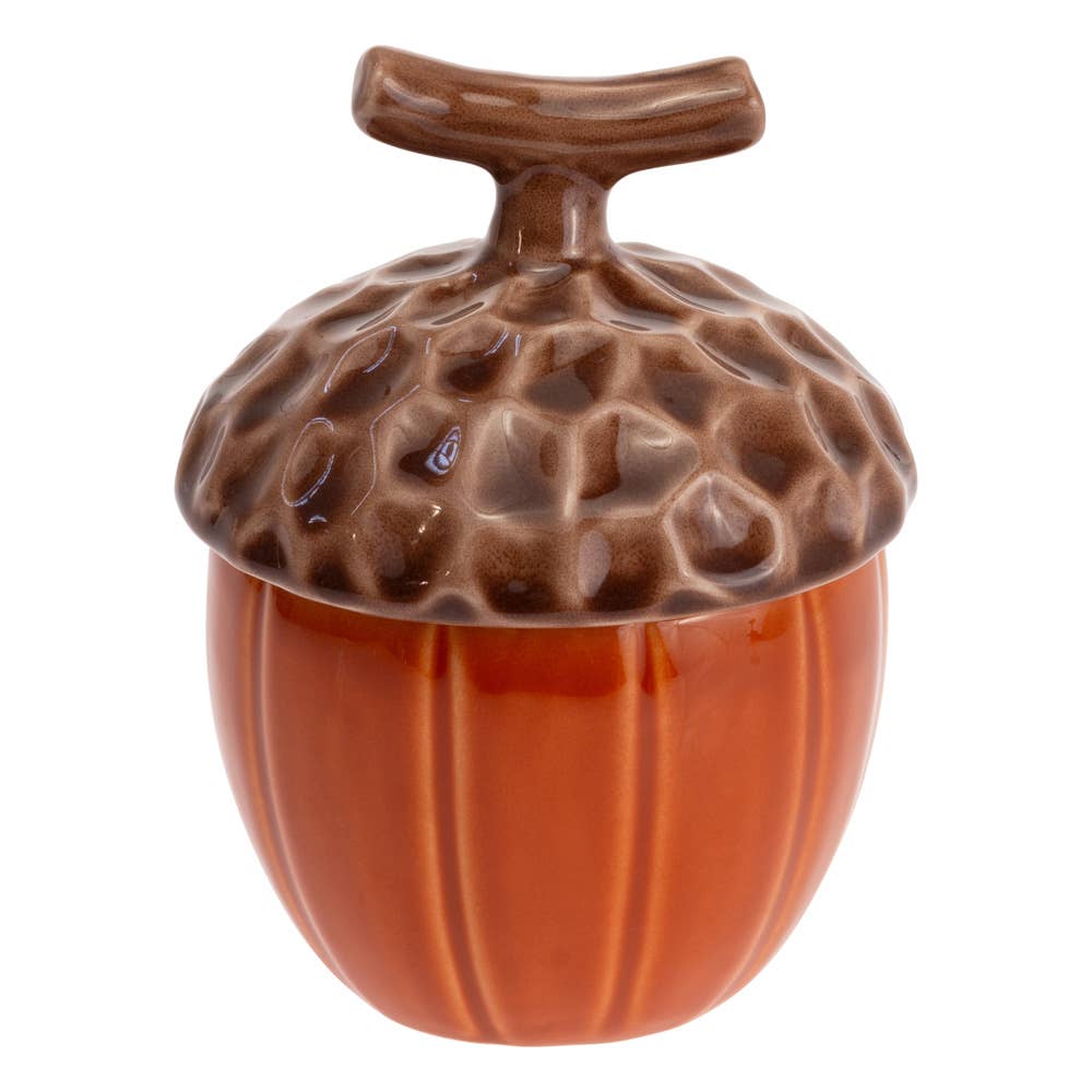 Acorn Dolomite Covered Jar | Spicey Orange