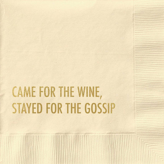 Wine & Gossip Cocktail Napkin