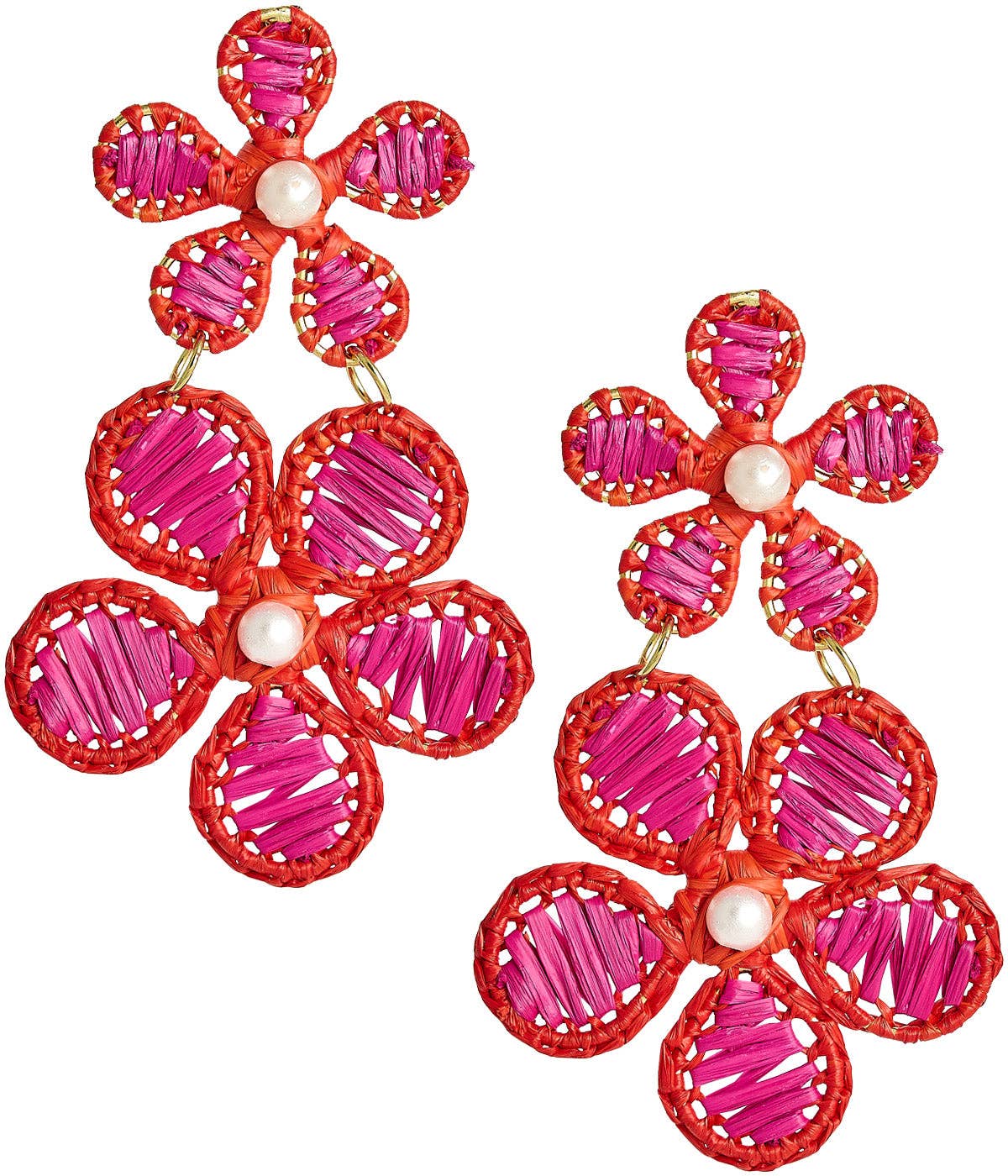 Lisi Lerch Marigold Natural Raffia Earring