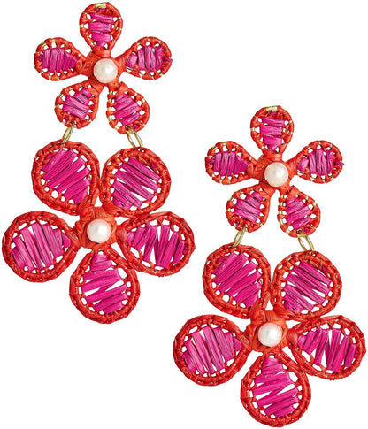 Lisi Lerch Marigold Natural Raffia Earring