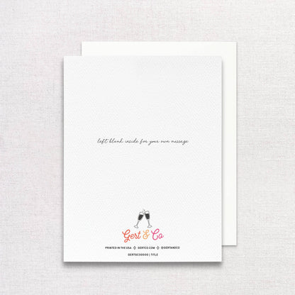 Cheers to the Happy Couple Greeting Card