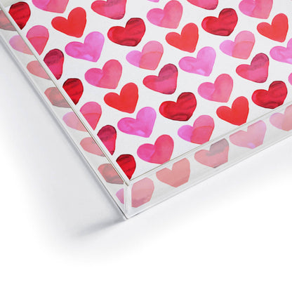 Small Acrylic Tray | Heart Watercolor