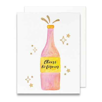 Champagne Wedding Greeting Card