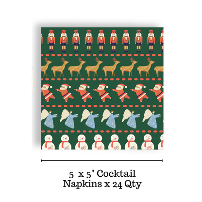 Paper Holiday Cocktail Napkin | Felix Navidad