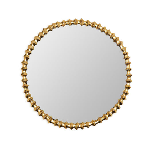 Gold Wave Wall Mirror