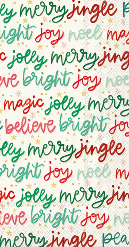 Holiday Magic Christmas Paper Guest Towels