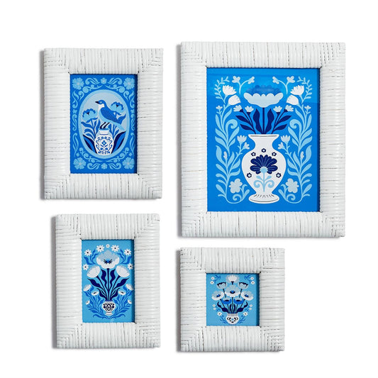 4x4 Chinoiserie Framed Wall Art
