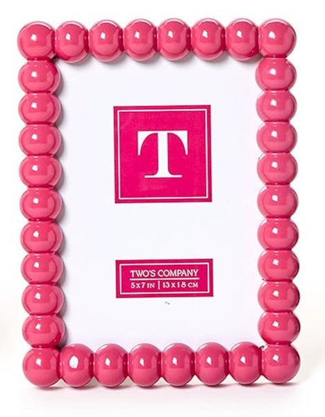 Pink Hobnail 5x7 Frame