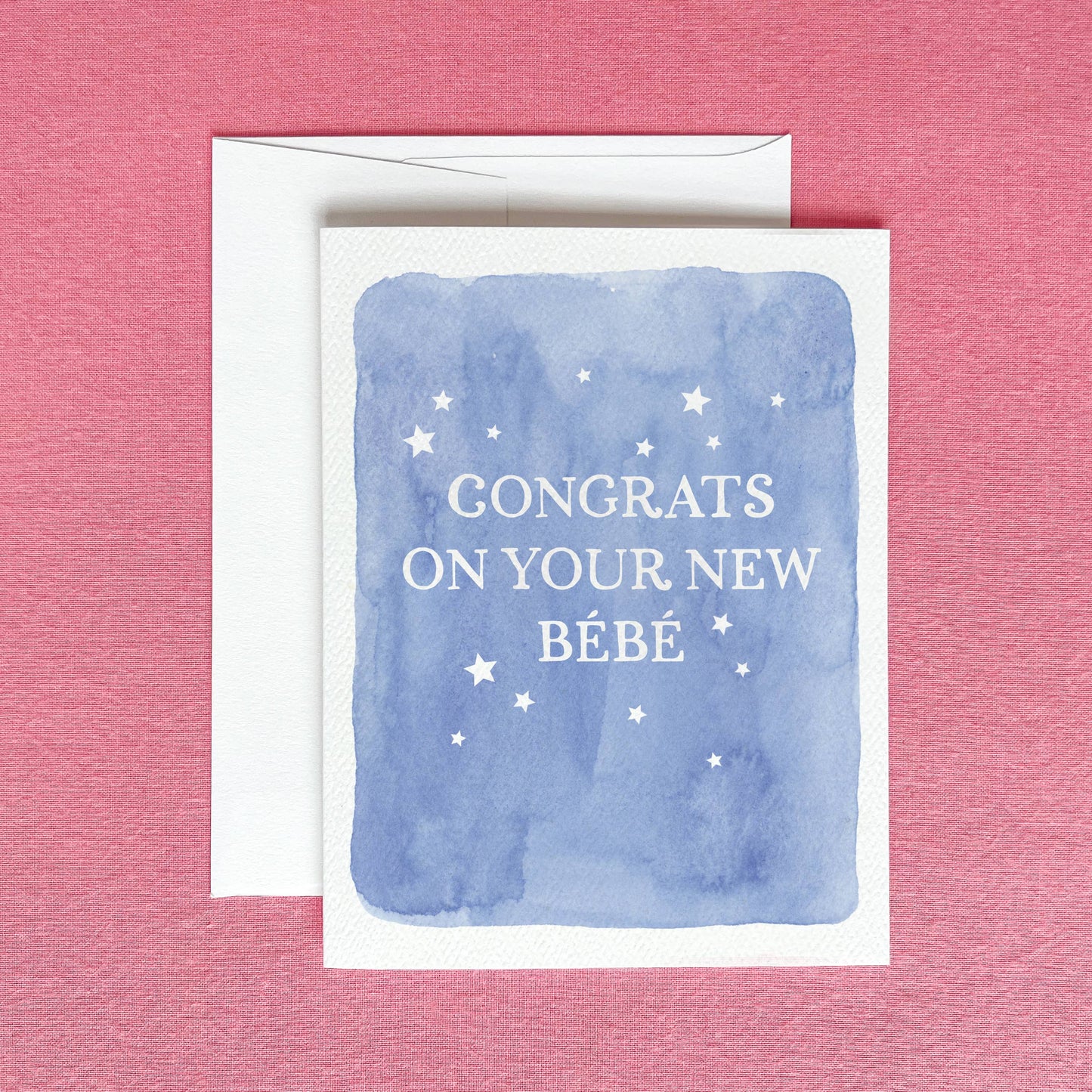 Congrats on Your New Bébé Greeting Card | Baby Shower Card