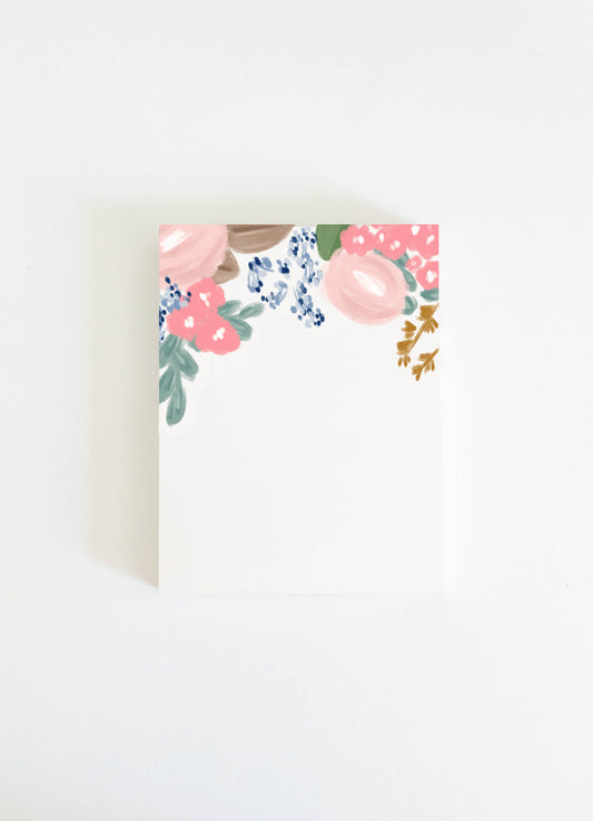 Olive and Lu Paper Blank Floral Notepad
