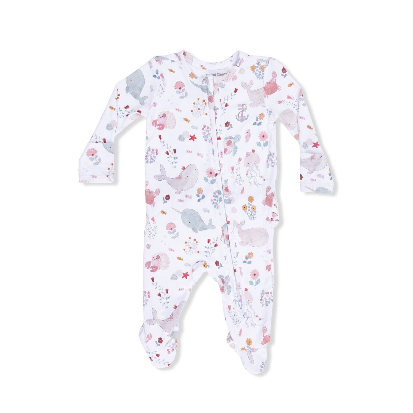 Angel Dear Garden Sea Creatures | 2 Way Ruffle Back Zipper Footie