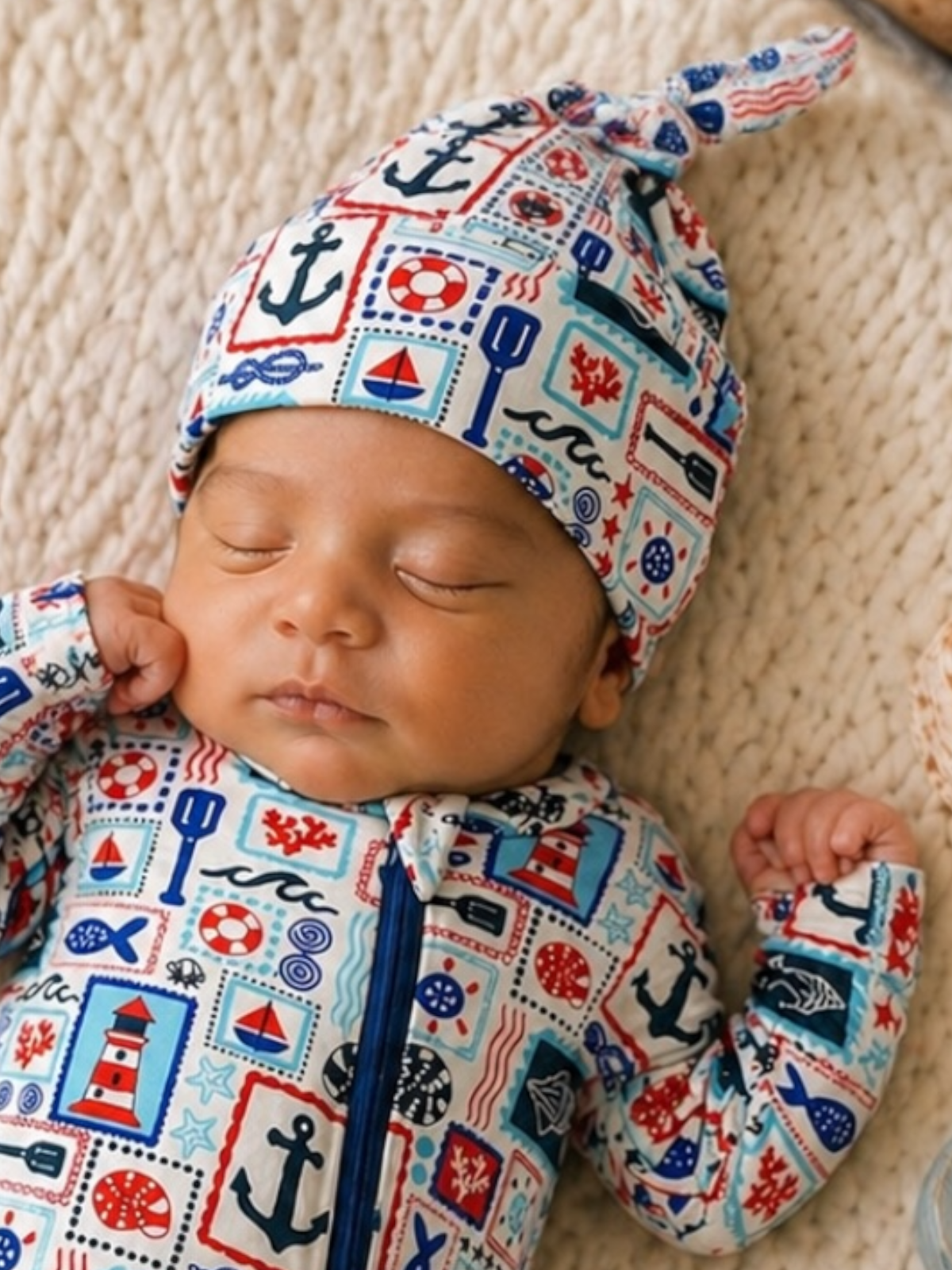 SpearmintLOVE Knot Beanie | Seaside Stamps