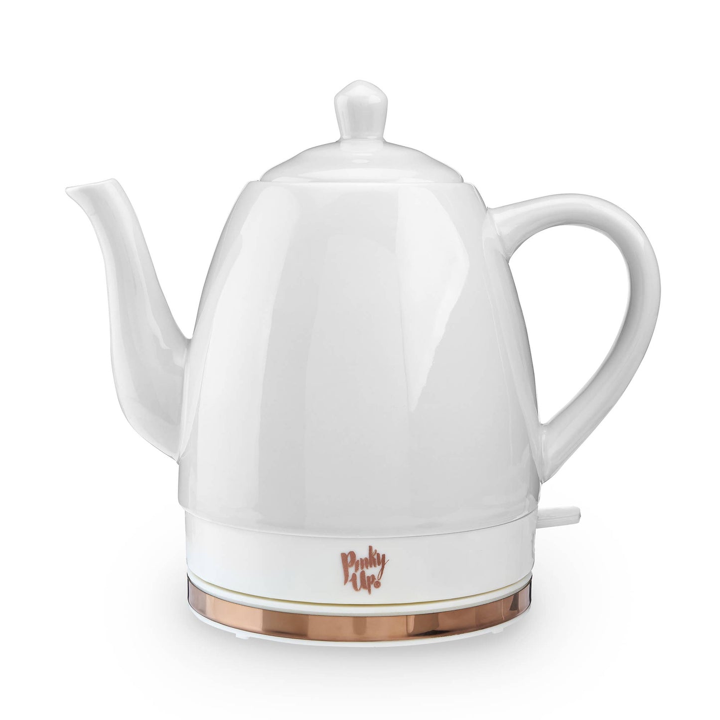 Pinky Up - Noelle™ Ceramic Electric Gooseneck Tea Kettle - 50oz - Gray