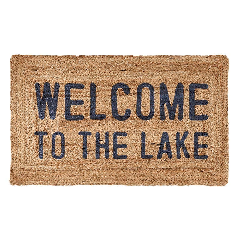 Welcome to the Lake Jute Doormat