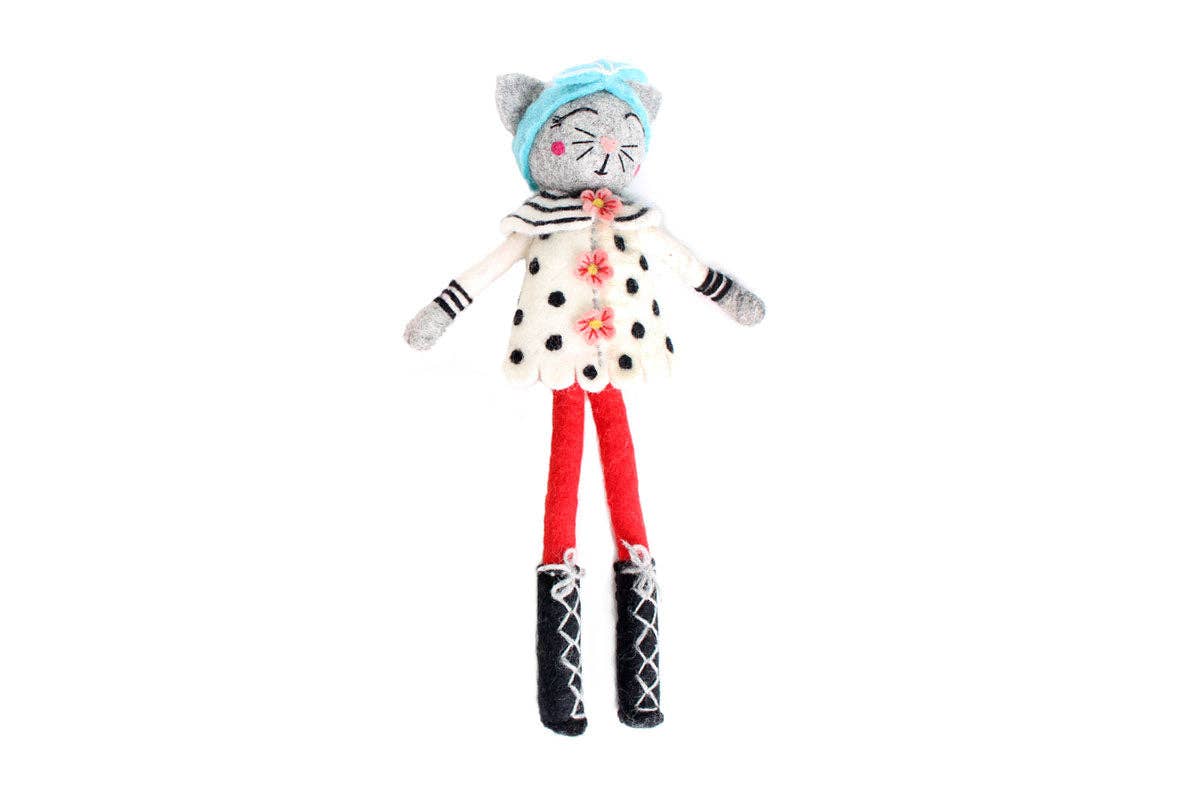French Knot Sophia Cat Doll Friend