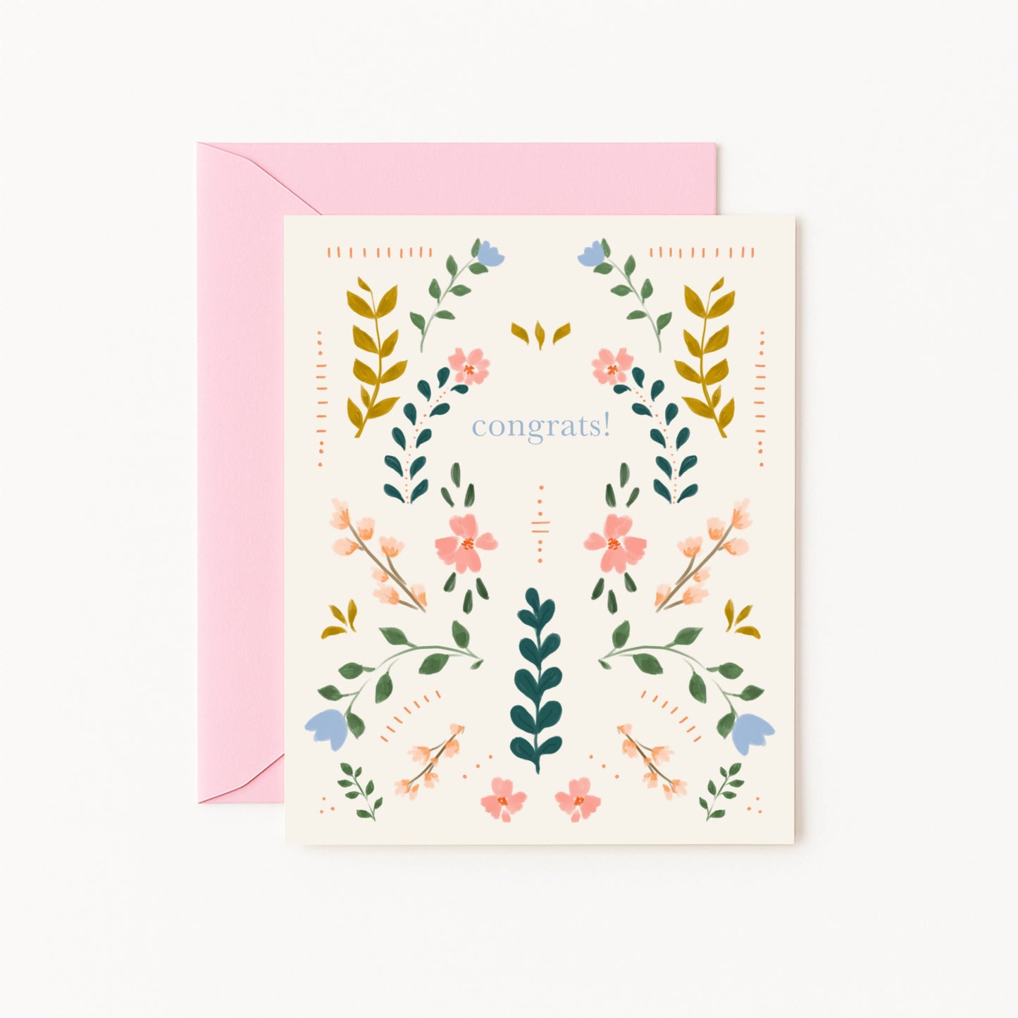 Folk Congrats Greeting Card