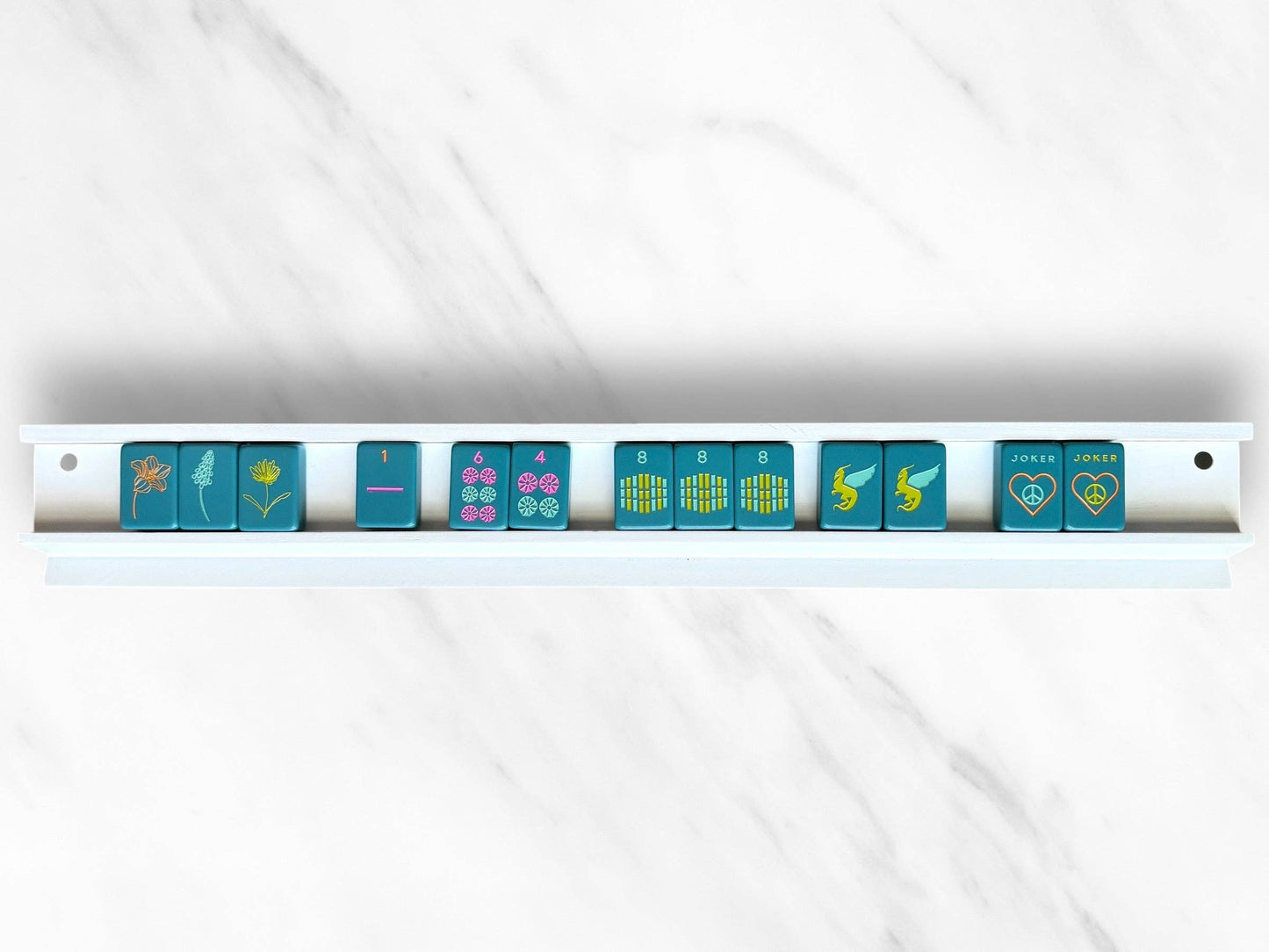 Peace Love Mahjong Mahjong Racks & Pushers French Blue