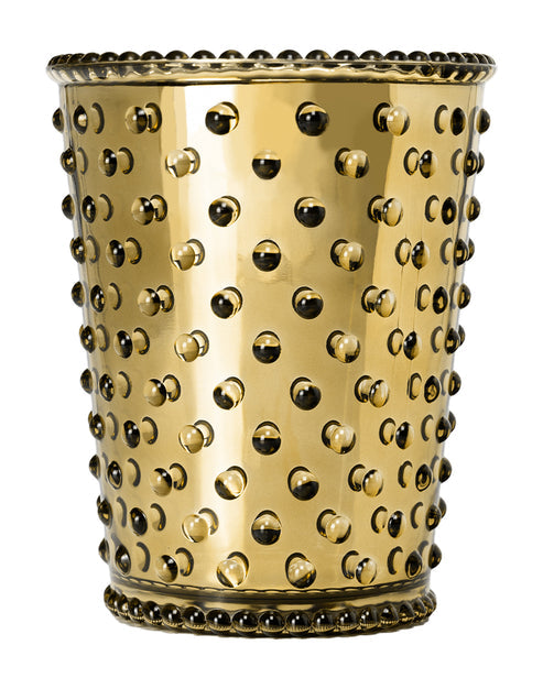 Holiday Spice Hobnail Glass Candle