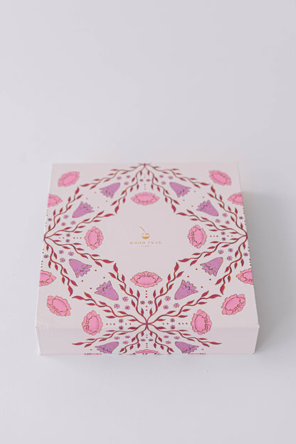 Pink & Purple Folk Pattern Luxury Stationery Set