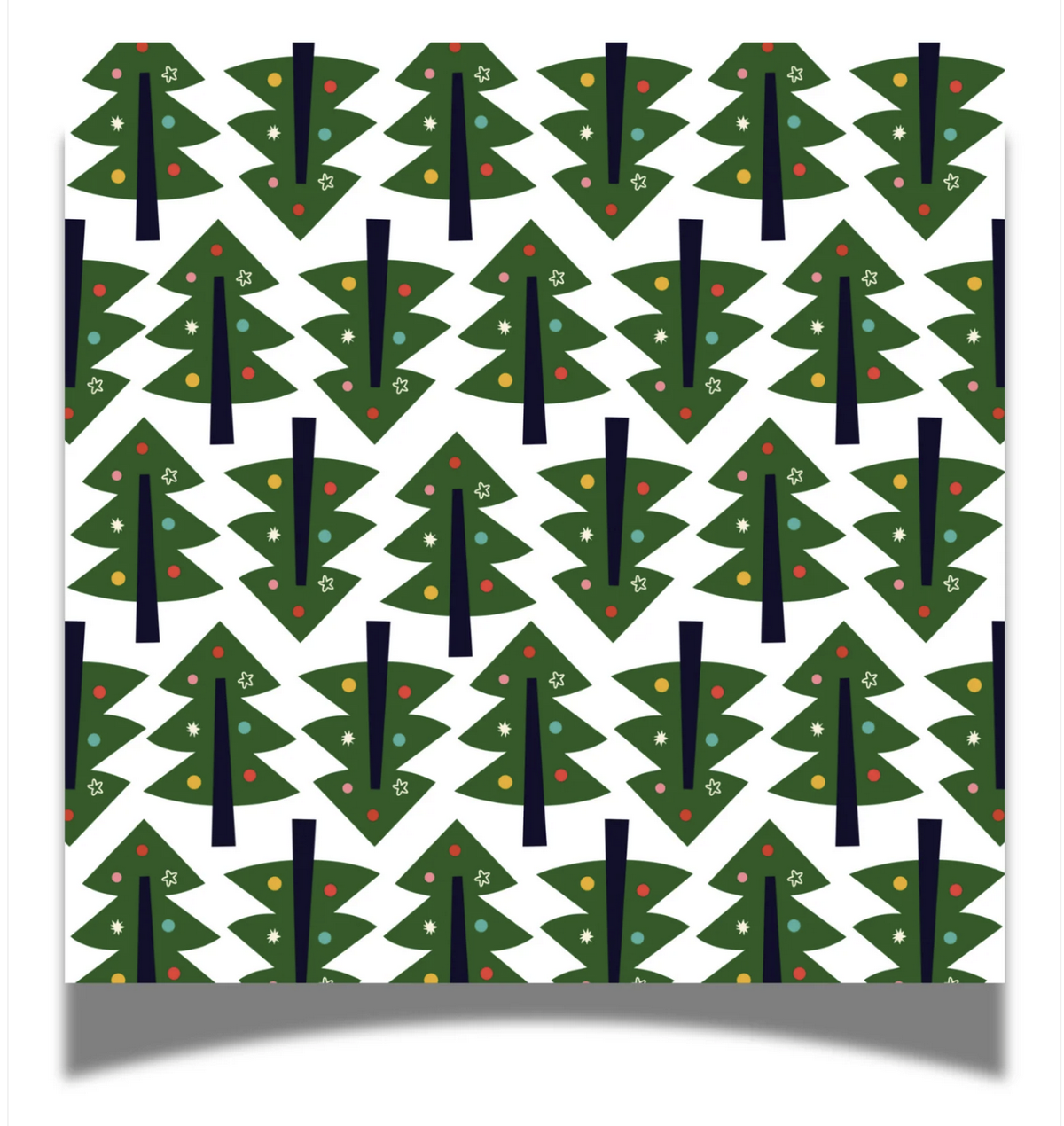 Paper Holiday Cocktail Napkin | Holly Jolly Tree