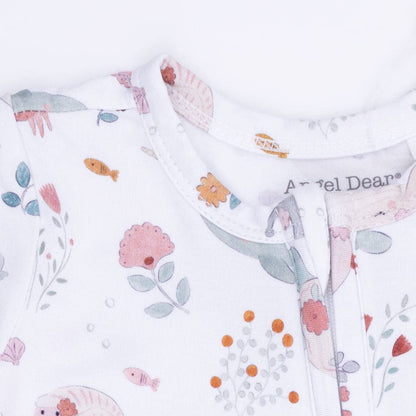 Angel Dear Garden Sea Creatures | 2 Way Ruffle Back Zipper Footie