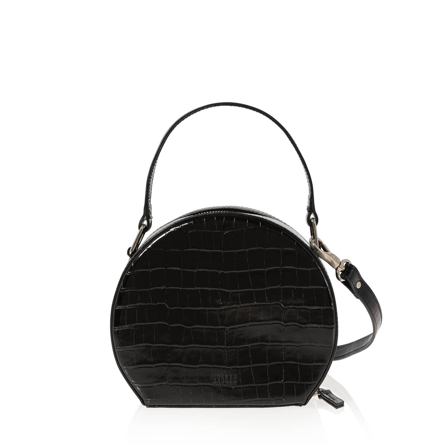 Joanna Maxham: Luxury Designer Handbags - The Hatter Bag  (Black Croco)