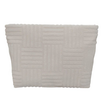 White Terry Tile Large Pouch