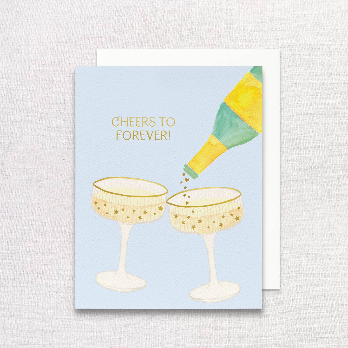 Gert & Co Champagne Greeting Card | Wedding