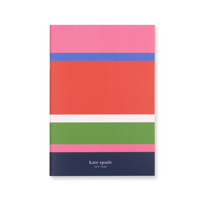 Kate Spade New York Triple Notebook Set- Sunny Day Stripe