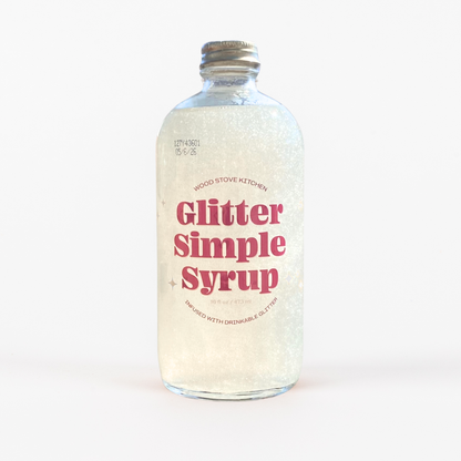 Wood Stove Kitchen Glitter Simple Syrup