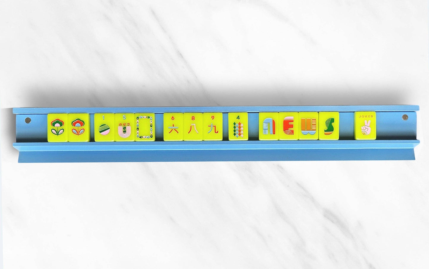 Peace Love Mahjong Mahjong Racks & Pushers French Blue