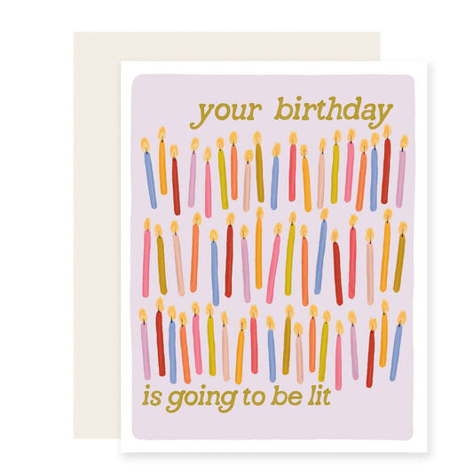 Lit Birthday Greeting Card
