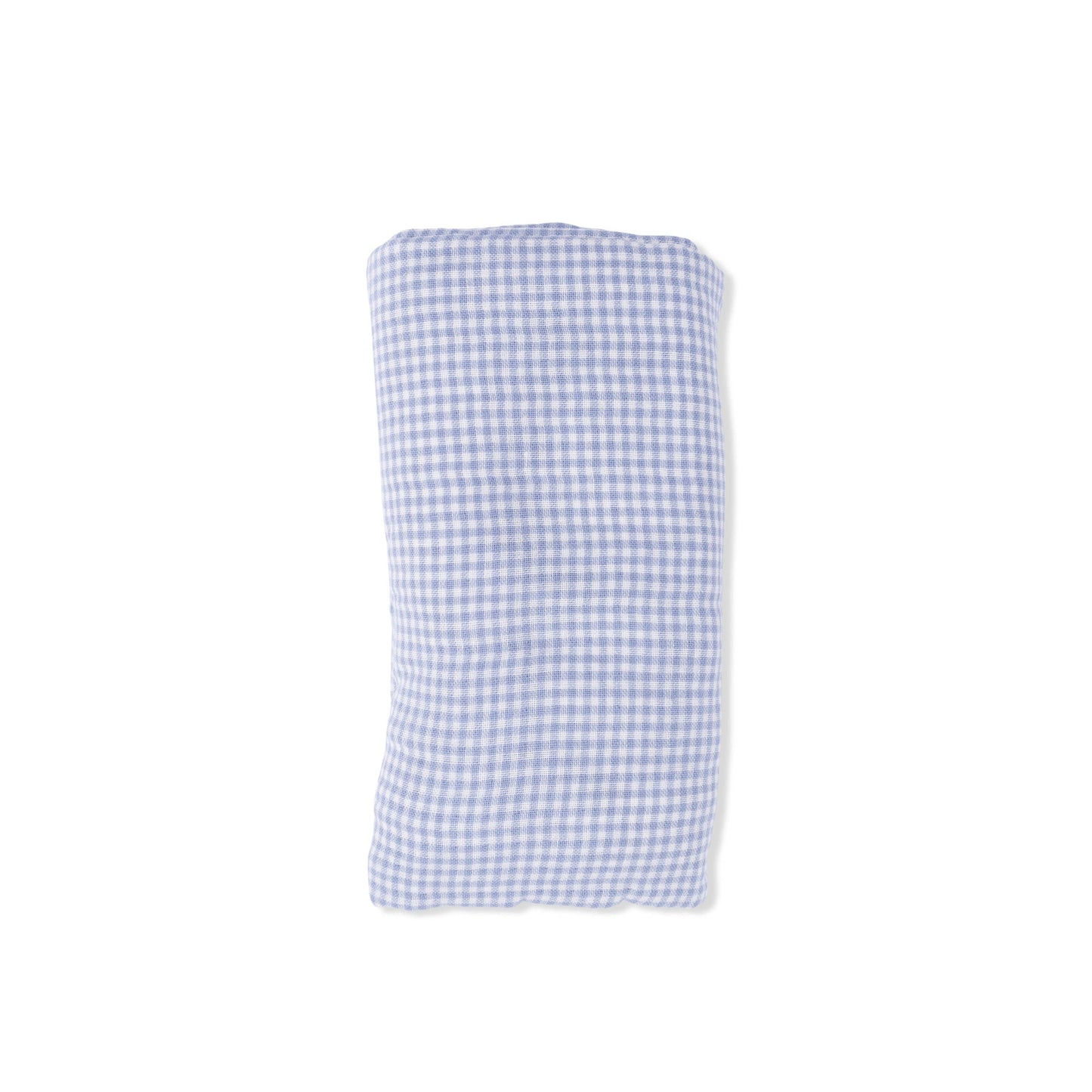 Angel Dear Micro Gingham Blue Blizzard | Swaddle Blanket