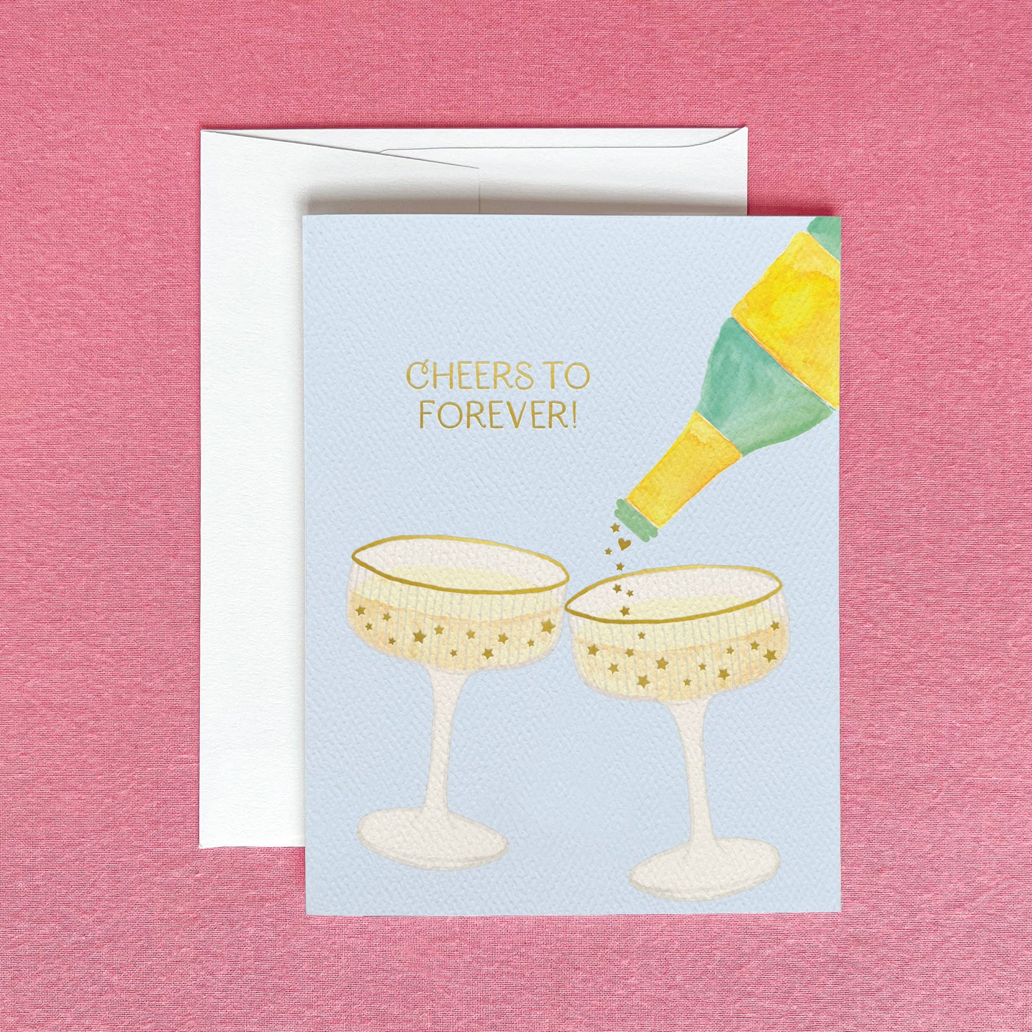 Gert & Co Champagne Greeting Card | Wedding