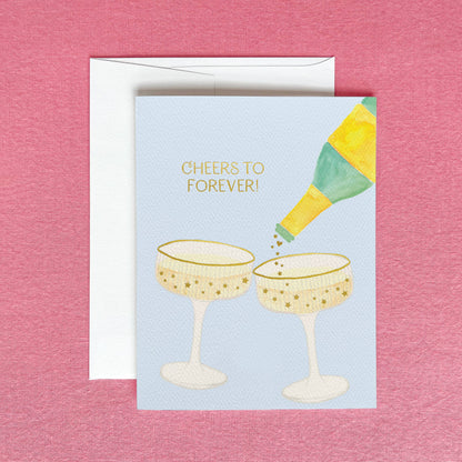 Gert & Co Champagne Greeting Card | Wedding