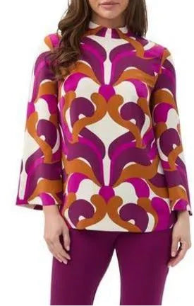 Trina Turk Printed Georgette Nyssa Top