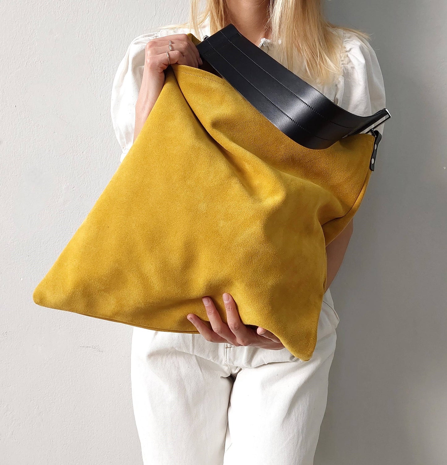 ANA KOUTSI - Akathi Soft Bag in Mustard