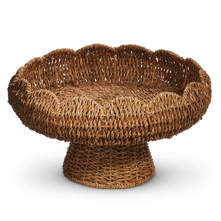 16 Scalloped Natural Pedestal