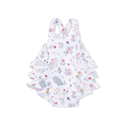 Angel Dear Garden Sea Creatures | Ruffle Sunsuit