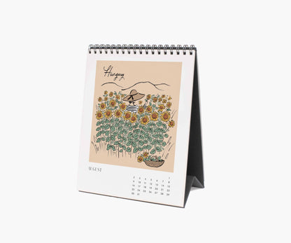 Rifle 2026 Travel Sketchbook Desk Calendar