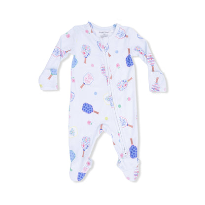 Angel Dear Floral Pickleball | 2 Way Zipper Footie