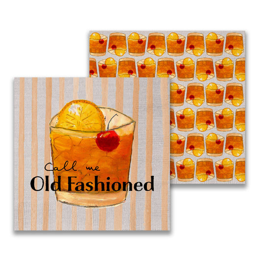 Call Me Old Fashioned Cocktail Napkin