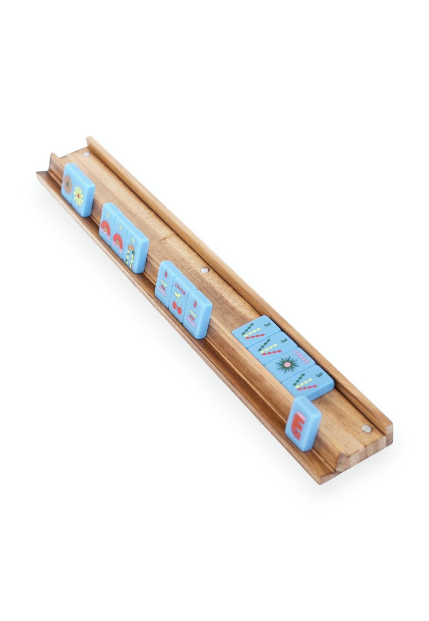 Peace Love Mahjong Mahjong Racks & Pushers | White