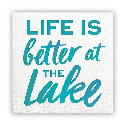 Life is Better at the Lake Napkins