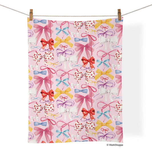 Ribbons & Bows Cotton Tea Towel