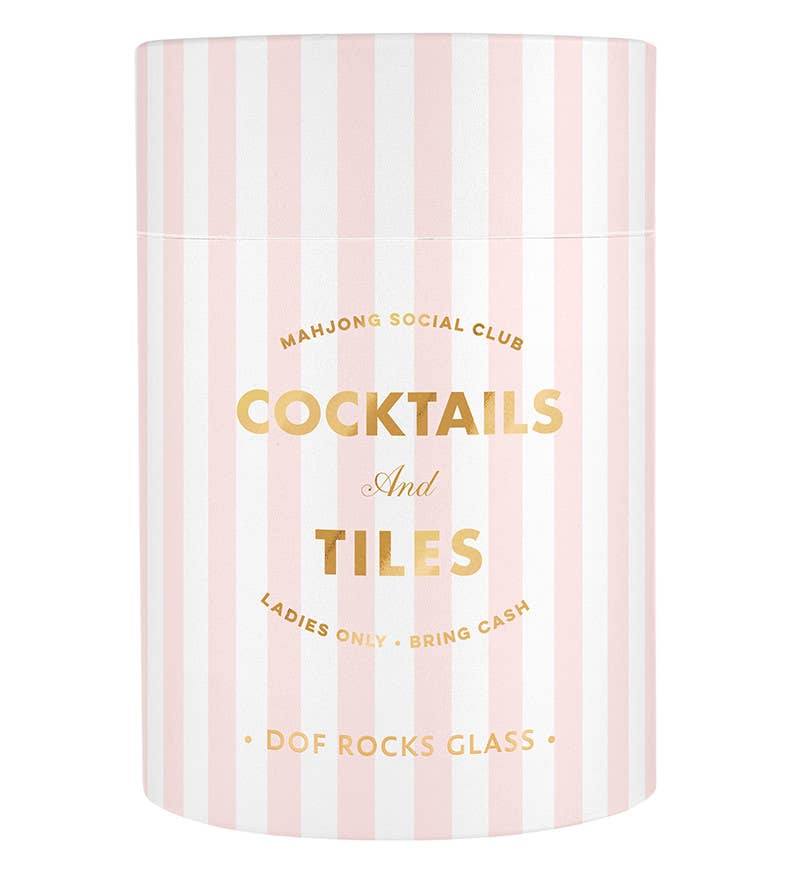 Gold Foil Rocks Glass |Cocktails and Tiles