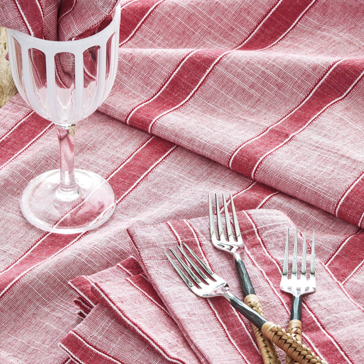 Red & White Stripe Runner