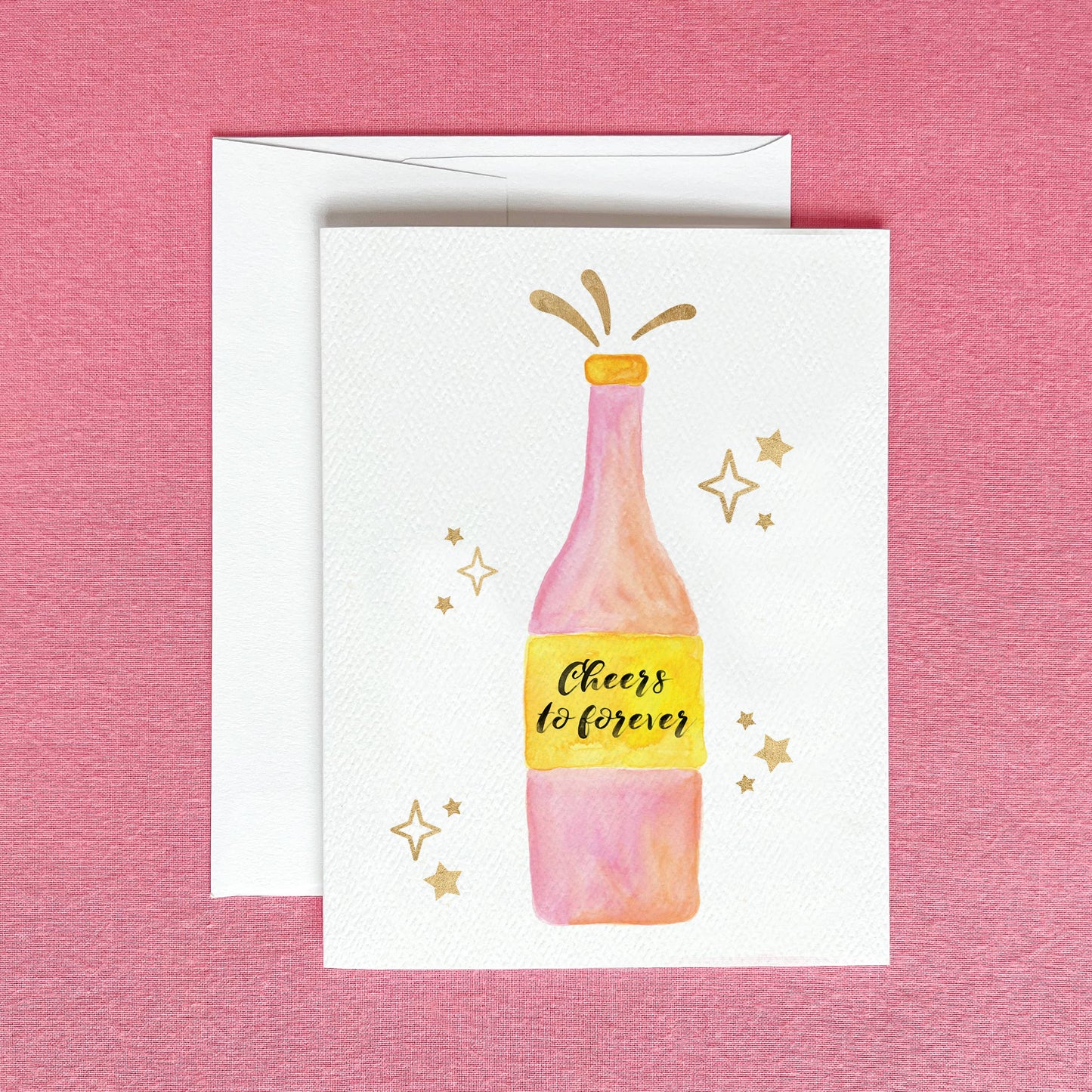 Champagne Wedding Greeting Card