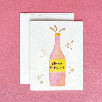Champagne Wedding Greeting Card