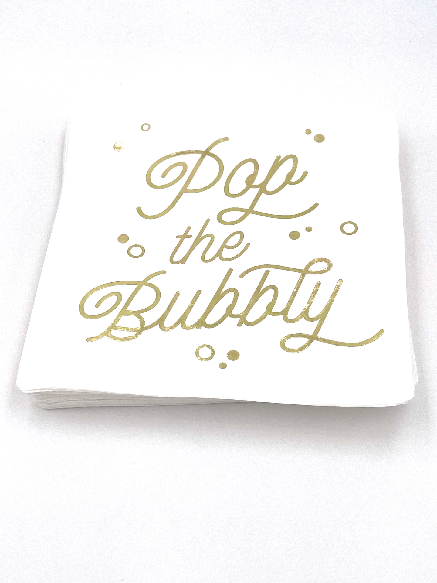 Pop The Bubbly Paper Cocktail Napkins